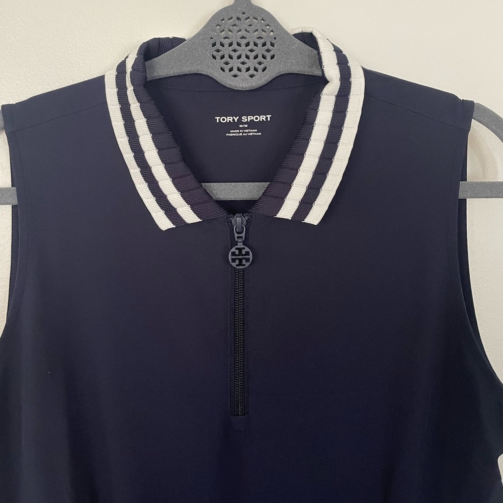 Tory Burch Sport Pleated Dress - Med fits like a Small